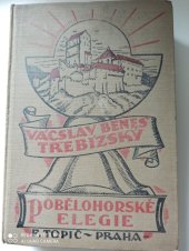 kniha Pobělohorské elegie Poř. 2. historické povídky., F. Topič 1927