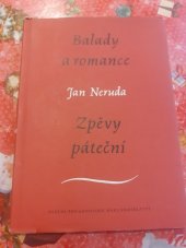 kniha Balady a romance Zpěvy páteční, SPN 1959