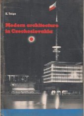 kniha Modern architecture in Czechoslovakia, Czechoslovak Ministry of Information 1947