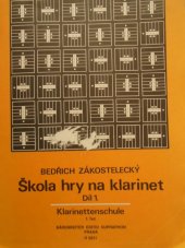 kniha Škola hry na klarinet, Díl 1. Klarinettenschule, 1. Teil, Supraphon 1993