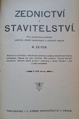 kniha Zednictví a stavitelství, L. Kober 1907