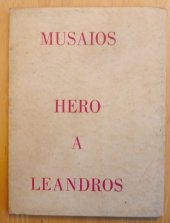 kniha Hero a Leandros, Jan Fromek 1932