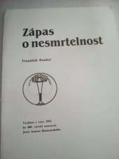 kniha Zápas o nesmrtelnost, s.n. 1992