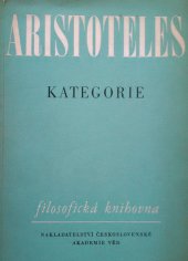 kniha Organon. I, - Kategorie, Československá akademie věd 1958