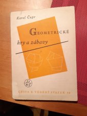 kniha Geometrické hry a zábavy, Jednota českoslov. matematiků a fysiků 1949