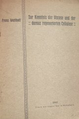 kniha Zur Kenntnis der Viscose und der Daraus regenerten Cellulose, Druck 1911