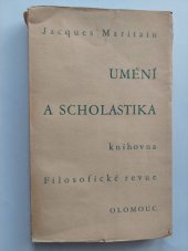 kniha Umění a scholastika, Knihovna Filosofické revue 1933