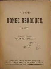 kniha Konec revoluce, Karel Stan. Sokol 1910