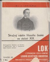 kniha Stručný nástin filosofie československé ve stol. XIX. (1820-1885), F. Svoboda 1925