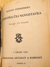 kniha Studentka, čili, Novostavba, V. Boučková 1922