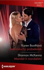 kniha Jednoduchý požadavek / Mandát k manželství  , Harlequin 2023