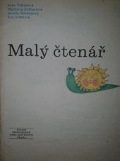 kniha Malý čtenář 3. díl učebnice čtení, psaní a lit. výchovy pro 1. roč. ZŠ, SPN 1986