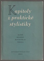 kniha Kapitoly z praktické stylistiky, Orbis 1955