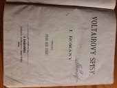 kniha Voltairovy spisy. I., Romány, Nákladem kněhkupectví Jana Fialy 1874