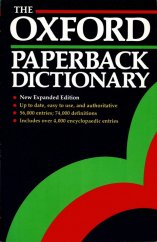 kniha The Oxford Paperback Dictionary, Oxford University Press 1990