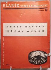 kniha Dědův odkaz, Kvasnička a Hampl 1938