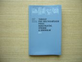 kniha Tabulky pro nástrojářskou praxi konstrukční, výrobní a kontrolní, SNTL 1974
