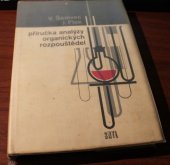 kniha Příručka analýzy organických rozpouštědel Určeno [též] studujícím odb. škol chem., SNTL 1968