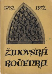 kniha Židovská ročenka 5732 1971 - 1972, Rada židovských náboženských obcí 1972