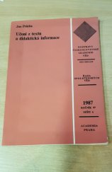 kniha Učení z textu a didaktická informace, Academia 1987