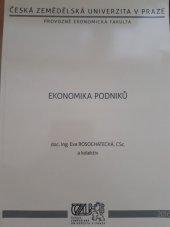 kniha Ekonomika podniků, Česká zemědělská univerzita 2014