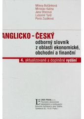 kniha Anglicko-český odborný slovník z oblasti ekonomické, obchodní a finanční, Linde 2008