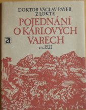 kniha Pojednání o Karlových Varech z r. 1522, Avicenum 1984