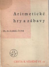 kniha Aritmetické hry a zábavy, Jednota čs. matem. a fys. 1949