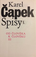 kniha Od člověka k člověku III, Československý spisovatel 1991