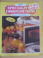 kniha Speciality z mikrovlnné trouby ve skle Simax, Menu 1996