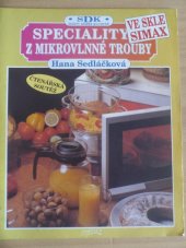 kniha Speciality z mikrovlnné trouby ve skle Simax, Menu 1996