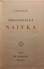 kniha Prostopášná naivka, Fr. Borový 1930