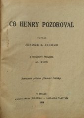 kniha Co Henry pozoroval, Politika 1926