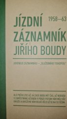 kniha Jízdní záznamník Jiřího Boudy 1958-63, Cykloknihy 2018