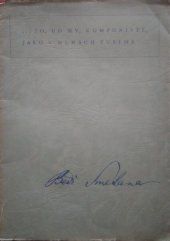 kniha To, co my, komponisté, jako v mlhách tušíme, Melantrich 1941