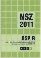 kniha NSZ 2011. OSP R : sada 3 testů Obecné studijní předpoklady Rozšířené z Národních srovnávacích zkoušek 2010/11, SCIO 2011