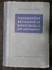 kniha Navrhování betonových konstrukcí podle stupně bezpečnosti, Technicko-vědecké vydavatelství 1952