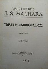 kniha Tristium Vindobona I-XX : 1889-1892, F. Šimáček 1919