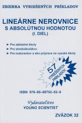 kniha Lineárne nerovnice s absolútnou hodnotou Zbierka vyriešených príkladov, Young Scientist 2010