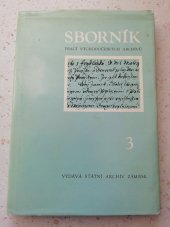 kniha Sborník prací východočeských archivů, Státní oblastní archiv Zámrsk 1970