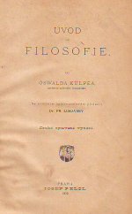 kniha Úvod do filosofie, Josef Pelcl 1900