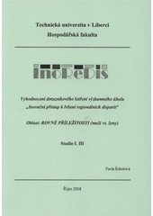 kniha Inoredis vyhodnocení dotazníkového šetření výzkumného úkolu "Inovační přístup k řešení regionálních disparit" : oblast: rovné příležitosti (muži vs. ženy) : studie č. III, Technická univerzita 2008