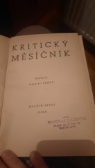 kniha Kritický měsíčník 1945, Fr. Borový 1945