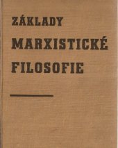 kniha Základy marxistické filosofie učební pomůcka, SNPL 1960