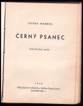 kniha Černý psanec dobrodružný román, Zmatlík a Palička 1939