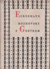 kniha Rozhovory s Goethem, Československý spisovatel 1960