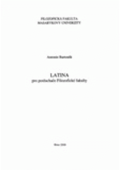 kniha Latina pro posluchače filozofické fakulty, Masarykova univerzita 2003