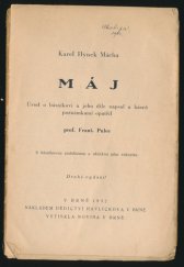 kniha Máj, Dědictví Havlíčkovo 1932