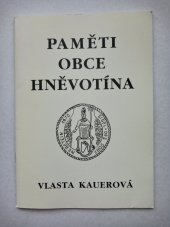 kniha Paměti obce Hněvotína, Danal 1998