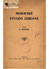 kniha Moravské vývody erbovní, Musejní spolek 1917
